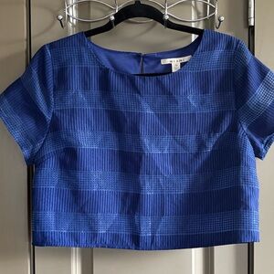 Miami Cobalt Blue Patterned Blouse